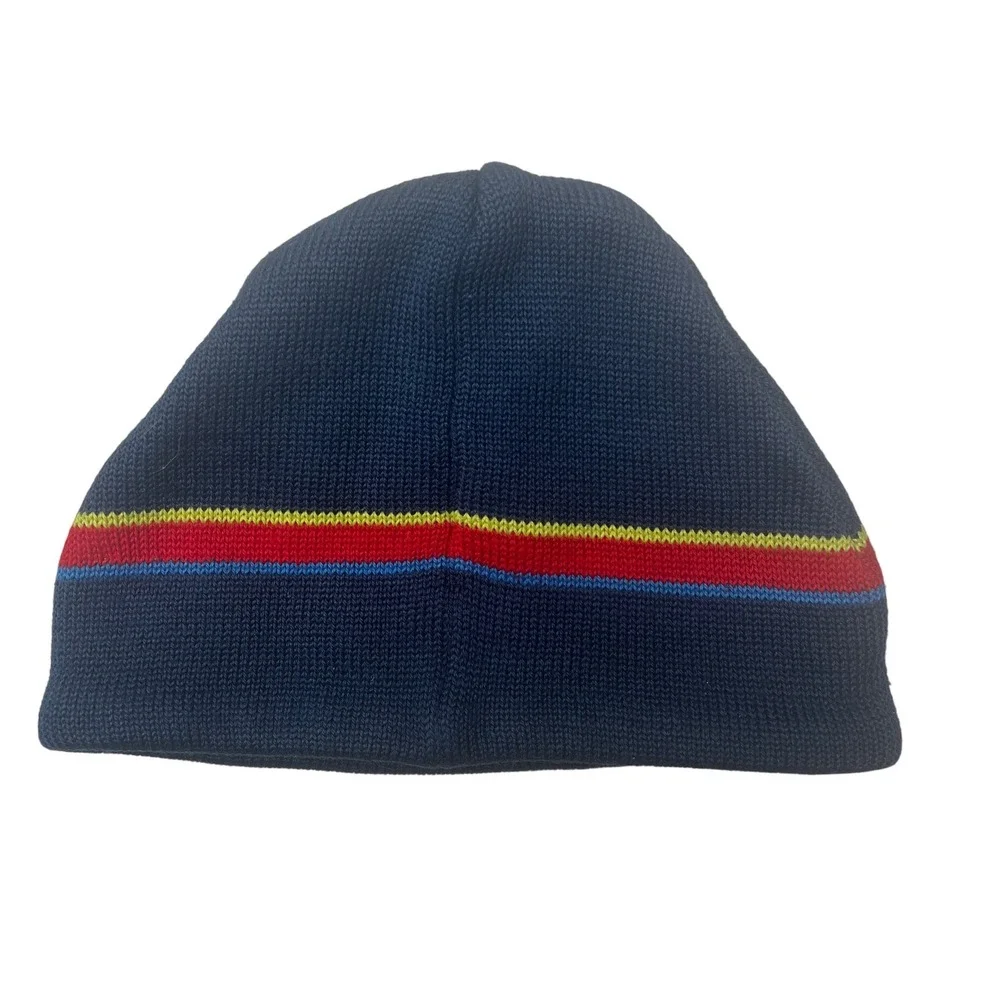 Gymboree Kids Snowflake Beanie Hat‎ Navy Blue Acrylic Wool Blend M L
